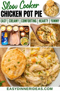 slow cooker chicken pot pie recipe is easy to make and tastes just as good as it looks