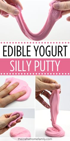 how to make edible yogurt slimy putty