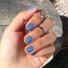 Blue Gel Nails, Casual Nails, Nail Ring, Colorful Nail Designs, Fancy Nails, Dope Nails, Manicure And Pedicure, Short Nails