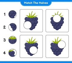 counting game for children to learn how to count the numbers from 1 to 10 with grapes