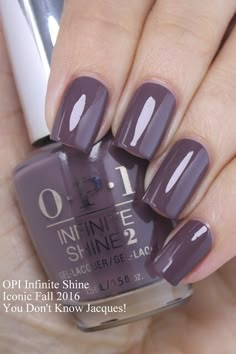 Love the shape & length for "short" stretches lol Nail Polish Colors Winter, Purple Nail, Beauty Finds, Nails Polish, Salon Design, Fabulous Nails, Fancy Nails