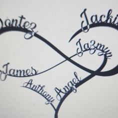 Custom Family Infinity Heart Tattoo Design, With Names, a Tattoo for Women and Men, Perfect for up to 7 Names - Etsy Multiple Heart Tattoos, Tattoo Grandma, Infinity Heart Tattoo, Family Heart Tattoos, Family Name Tattoos, Tattoo Pieces, Heart With Infinity Tattoo, Heart Tattoos With Names, Heart Tattoo Design