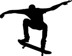 a skateboarder is doing a trick in the air with his arms spread out