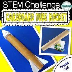 In this STEM Challenge, students will use a cardboard tube as a control, and then try to modify it by turning it into a rocket that flies further than the control.   Excellent science inquiry lesson. Get your students building things! My goal with this resource is to make STEM as easy to implement as possible!   Included:  Graphic Organizer (with and without guiding questions) Rubric  Picture Examples Extension Menu Detailed Notes to Teacher Parent Letter 2 Additional Recording Sheet Options  Ma Science Inquiry, Building Things, Stem Ideas, Science Writing, Stem Kits, Stem Steam, A Worksheet, Letter To Parents