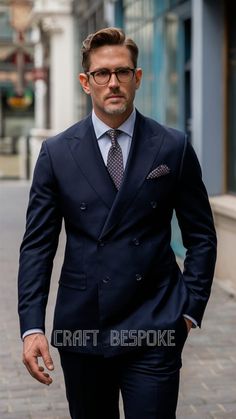 Classic Navy Blue Double-breasted Suit for Men Timeless Formal Attire, Classic Style, Elegant Men's Suit, Wedding & Business Attire - Etsy Navy Double Breasted Suit, Suit Inspiration, Mens Suit Jacket, Suit For Men, Elegant Man, Wedding Suits Men, Wedding Business, Men's Suit, Double Breasted Suit