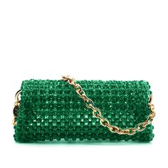 Santorini - Palera Milano Chic Embellished Crystal Bag, Chic Embellished Crystal Evening Bag, Chic Evening Crystal Bags, Chic Crystal Bags For Events, Luxury Green Shoulder Bag For Evening, Luxury Evening Shoulder Bag For Events, Luxury Shoulder Evening Bag For Events, Glamorous Evening Crystal Shoulder Bag, Green Embellished Evening Shoulder Bag