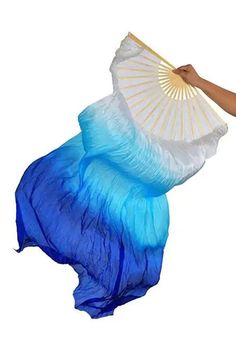 Be the star of the show with these two luxurious gradient blue and white fan veils! Made of beautiful silk, they are great for adding a little bit of flair to any dance performance or festival. Put them on and watch them flow like the wind! approximately 180cm length. Fan Veils, Bridal Bolero Jacket, Silk Dancing, Fur Shrug, Faux Fur Stole, Fan Dance, Wedding Fur, Bridal Bolero, Bridal Shawl