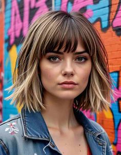 33 Stunning Layered Hair With Curtain Bangs Styles You Need To Try! - Glamour Corner Blonde Bobs With Fringe, Blonde Hair Dark Bangs, Lob With Short Bangs, Layered Bob With Curtain Bangs, Blonde Bob With Fringe, Layered Hair With Curtain Bangs, Voluminous Layers, Bangs Styles