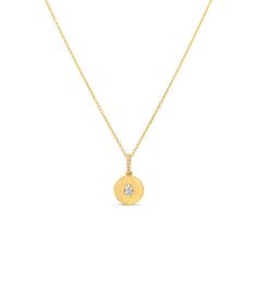 Sparkle and shine with this Diamond Pear Flush Disc Necklace! This timeless piece is crafted from 14k gold with a luxurious satin finish and a stunning pear-shaped diamond flush set at the center. The 18" chain is adjustable to 17" and 16". Perfect for adding a hint of sophistication to your look! Yellow Gold Teardrop Pendant Necklace With Single Cut Diamonds, Gold Pear-shaped Diamond Necklace With Single Cut Diamonds, Yellow Gold Diamond Teardrop Pendant Necklace, Teardrop Diamond Necklace With Single Diamond, Gold Diamond Solitaire Teardrop Pendant Necklace, Teardrop Yellow Gold Necklace With Single Cut Diamonds, Teardrop Yellow Gold Necklace With Diamond Accents, Gold Diamond Solitaire Necklace With Teardrop Pendant, Yellow Gold Teardrop Necklace With Single Cut Diamonds