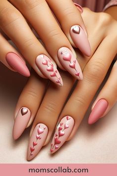 Choose a design that resonates with your heart, that reminds you of the love you give and receive, and the incredible woman you are. Give And Receive, Squoval Nails, Valentine Nail Art, Colorful Tapestry, Oval Nails, Simple Valentine, Valentine's Day Nails, Valentines Nails