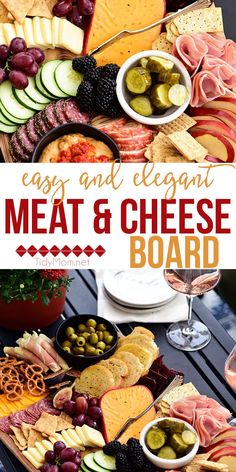 an easy and elegant meat and cheese board is perfect for any party or special occasion