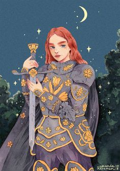 Amanda Herzman Woman In Armor, Lady Knight, Arte Sketchbook, Arte Inspo, Pretty Art, Drawing Inspiration, Swords, Knights