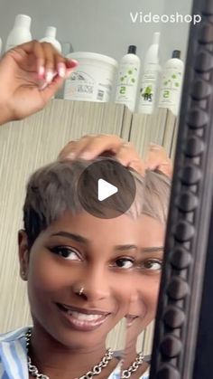 Patric Bradley on Instagram: "From previous video post- I Been had the healthy hack for relaxer and color on the same day   I said you want color today ?? Her: Boy what you gonna do  Me: make it cooler with some depth  Me: you know I’m gonna kill it  This about to be the spot light at brunch.  Her: Okay  Patric Bradley Relaxer and Plevels Ammonia Free Lightening System and a ton of skills with the brush and shears . #coolblondes #pixiecut @cropped2perfection #cropped2perfection #shortcuts #houstonblondespecialist #houstonblondes #katyhairstylist #pearlandhairstylist #sugarlandhairstylist #nolahairstylist #miamihairstylist #austinhairstylist #planohairstylist #dallashairstylist #chicagohairstylist #ferndalehairstylist #indianahairstylist #cincinnatihairstylist #savannahhairstylist  #dmvhair Healthy Relaxed Hair, Cut Life, Short Hair Styles For Round Faces, Very Short Hair, Cute Cuts, Cute Hairstyles For Short Hair, Relaxed Hair, Round Faces, Spot Light