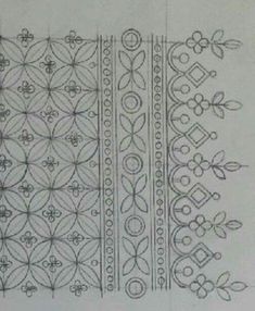 an intricate design is shown in this drawing