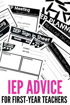 iep advice for first - year teachers