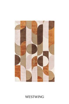 the cover of westwing's new book, featuring an abstract design in shades of brown