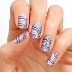 Designer Nails, Water Marble, Liquid Nails, Green Water, Street Nails, Street Design, Mary Ann, Manicure Ideas, Nail Polish Strips