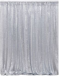 silver sequinized backdrop on a white background