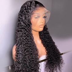 Texture: Brazilian 100% Virgin Human Hair WigsLace Size：13x4 Lace Front Human Hair Wigs Hair Style: Curly Wave Lace Front WigLace Color: Transparent Lace Length: 10 inch - 30 inchHair Color: Natural BlackHair Density：150% & 180% DensityDelivery Time : Normal by Fedex or DHL, 5-7 Working Days Arrive After Shipping Cap Size: Average Size, Universal Cap Adjustable Size for most People Lace Closure Hairstyles, Long Curly Wig, Curly Human Hair Wig, Wigs Hair, Front Lace Wigs Human Hair, Frontal Wig