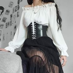 Egirl Fashion, Fair Outfits, Corset Outfit, E Logo, Cosplay Outfits, Teen Fashion Outfits