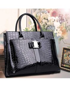 Leather Bag Women Handbags, Red Leather Bag, Crocodile Pattern, Handbags Online, Womens Purses