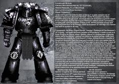 an image of a warhammer with armor on it's face and arms, standing in front of a gray background