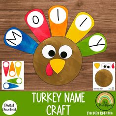 turkey name craft for kids to make