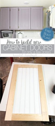 how to build new cabinet doors in the kitchen with pictures and instructions on how to install them