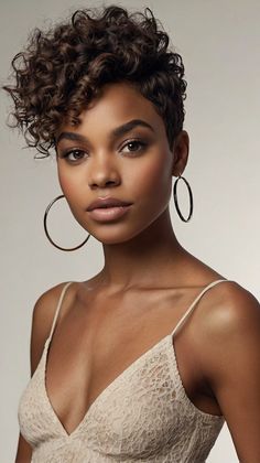 fashionable stunning quick Haircuts for Black women for Mohawk Fade 🌼 Mohawk Fade, Short Haircuts For Black Women, Haircuts For Black Women, Heat Damage, Thinning Hair, Hair Short, Short Haircuts, Black Girls Hairstyles, Protective Hairstyles