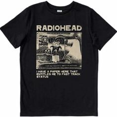 Radiohead Band, Radio Head, High And Dry, Premium Tshirt, Side Stitch, Xmas Shirts, Rock T Shirts, Radiohead, T Shirt Oversized