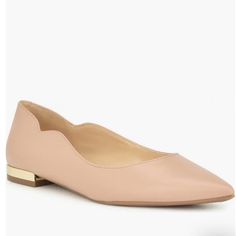 Lovlady Pointed Toe Flat Nine West In Blush (Barely Nude) Or Black 10m *After Payment Pls Send Message With Your Color Choice** Subtle Scalloped Edges And A Gilt (Gold Tone Accent) Heel Strike The Perfect Note Of Elegance On This Pointy-Toe Flat. Synthetic Upper, Lining And Sole Beige Flats With Medium Width And Low Heel, Feminine Beige Flats With Low Heel, Beige Pointed Toe Flats For Work, Feminine Beige Low Heel Flats, Beige Low Heel Pointed Toe Flats For Spring, Cream Pointed Toe Flats, Cream Pointed Toe Flats For Formal Occasions, Beige Pointed Toe Flats For Spring, Chic Beige Pointed Toe Flats For Spring