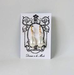 These are the most versatile earrings.  This style has been popular for hundreds of years, from Queen Elizabeth to the Duchess of Cambridge!  These are similar to my super-popular Regency pearl earrings, however these are made with large shell pearls.  Shell pearls are made from the same material as real pearls so they have all the quality and sheen of Pearls without the expense of Pearls of this size!  I was very excited to come across a string of large teardrop shaped shell pearls, and I knew Classic Clip-on Drop Earrings, Classic Teardrop Earrings With French Hook For Gift, Vintage Teardrop Hoop Earrings, White Classic Drop Clip-on Earrings, Classic White Drop Clip-on Earrings, Classic Pear-shaped Earrings With Lever Back, Elegant Hoop Clip-on Earrings For Wedding, Classic Clip-on Hoop Earrings As Gift, Classic Clip-on Hoop Earrings For Wedding