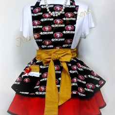 a women's san francisco giants apron dress