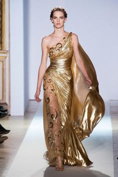 Zuhair Murad Haute Couture, Chique Outfits, Zuhair Murad, Gorgeous Gowns, Elie Saab, Looks Style, Gold Dress