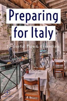 the cover of preparing for italy 10 useful tips and essentials