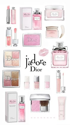 Coquette Makeup Brands, Miss Dior Aesthetic Outfit, Dior Collage, Miss Dior Aesthetic, Make Up Dior, Dior Makeup Aesthetic, Makeup Printables, Makeup Collage, Makeup Dior