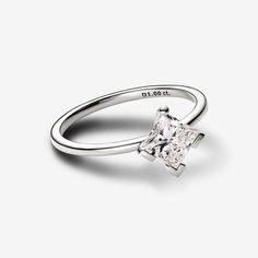 Pandora Nova Lab-grown Diamond Ring 1.00 carat tw 14k White Gold