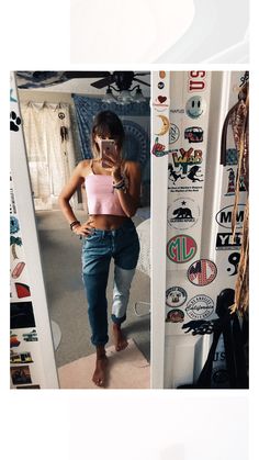 ☾pinterest || ☓ oliviastromberg Lifestyle Dresses, Diy Bedroom, Closet Goals, A Mirror, Cute Fits, Best Ideas, Outfits Casuales, School Outfits, Dream Wardrobe