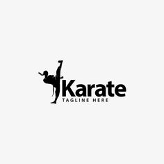 the karate logo is designed to look like it has an image of a man on it