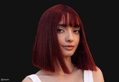 Want to add a little winter glamour to your tresses? Just pick out one of these vibrant winter-ready hair colors! Winter Glamour, Razor Cut Hair, Face Framing Bangs, Hair 2024, Fun Hair