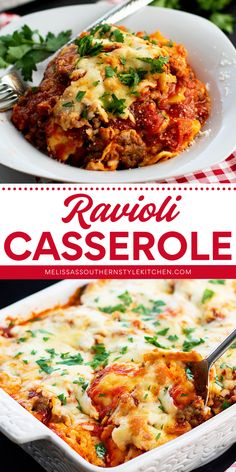 Grab some cheese ravioli for this comfort food recipe! Hearty and delicious, this baked ravioli casserole is a cozy dinner idea your family will crave again and again. This pasta casserole is also impressive enough for casual entertaining! Baked Ravioli Casserole, Ravioli Casserole, Baked Ravioli, Favorite Casserole Recipes, Homemade Ravioli, Casual Entertaining, Mild Italian Sausage, Cheese Ravioli, Cozy Dinner