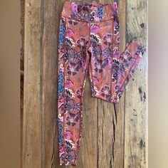 Odd Molly Leggings, Beautiful Multicolored Floral Pattern, Size:0 ( Waist:24” , Rise:10”, Inseam: 26”) New Without Tags, 90% Polyester, 10% Elastane Pant Jumpsuit, Floral Pattern, Pants For Women, Leggings, Tags, Floral, Pants, Red, Pattern