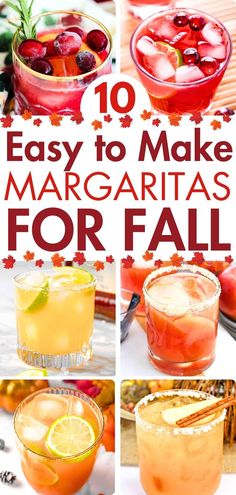 the top ten easy to make margaritas for fall