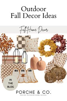 fall decor ideas in the porch and co