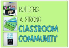 the classroom community building a strong class