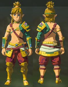 two different views of the same character in an animated video game, one is wearing armor and