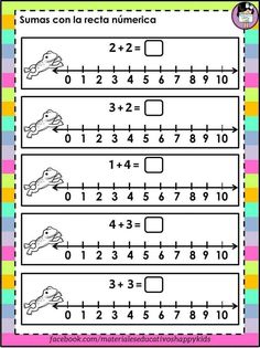 the number line worksheet for numbers 1 - 10 and has two different pictures on it