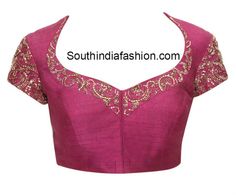 Front Blouse Designs, Pot Neck, Blouse Necklines, Blouse Designs Catalogue, Saree Blouse Neck Designs, New Saree Blouse Designs, Traditional Blouse Designs, Blouse Design Images, Blouse Designs Indian