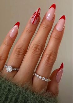 Festival Nails, Oval Nails, Xmas Nails, Christmas Nail, Pretty Acrylic Nails, Nails Acrylic, Cute Acrylic Nails