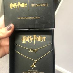 Hp Duel Necklace Set New Gold Plated Necklace, Warner Bros, Necklace Set, Womens Jewelry Necklace, Harry Potter, Gold Plate, Jewelry Necklaces, Necklaces, Women Jewelry